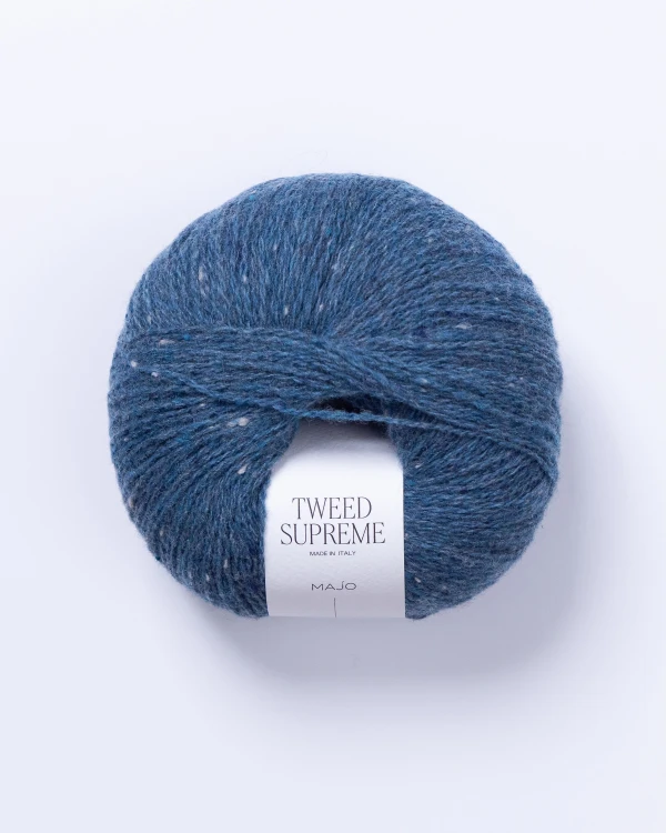Włóczka MAJO Garn Tweed Supreme kolor PETROL BLUE.jpeg