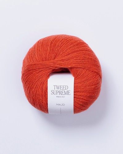 Włóczka MAJO Garn Tweed Supreme kolor 300 poppy