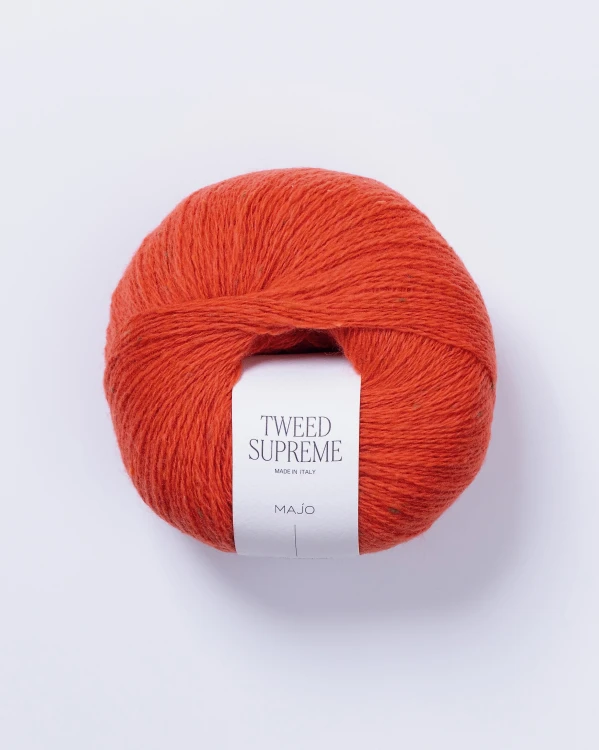 Włóczka MAJO Garn Tweed Supreme kolor 300 poppy