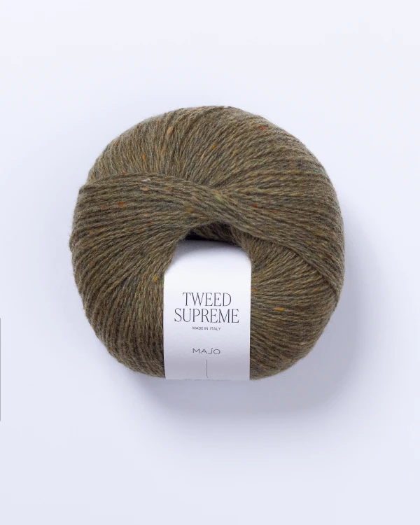 Włóczka MAJO Garn Tweed Supreme kolor 705 Avocado