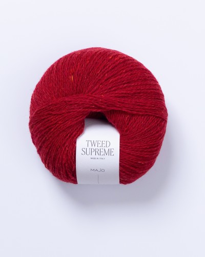 Włóczka MAJO Garn Tweed Supreme kolor 5903 Ruby