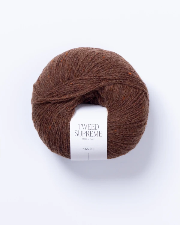Włóczka MAJO Garn Tweed Supreme kolor 115 Chestnut