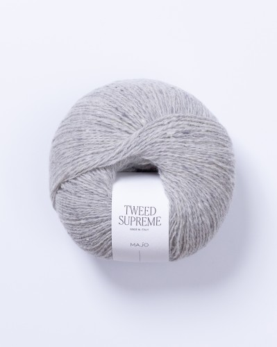 Włóczka MAJO Garn Tweed Supreme kolor 604 Soft Grey