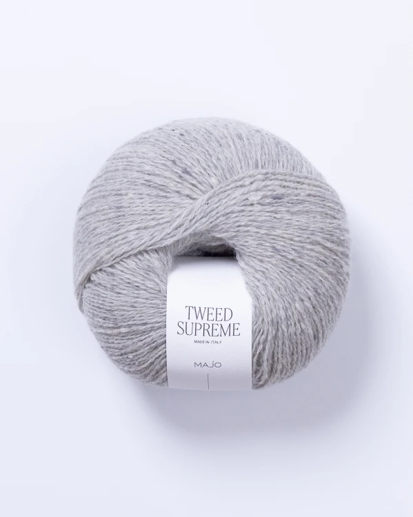Włóczka MAJO Garn Tweed Supreme kolor 604 Soft Grey